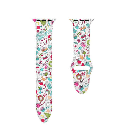Christmas Silicone Apple Watch Bands - Assorted Styles