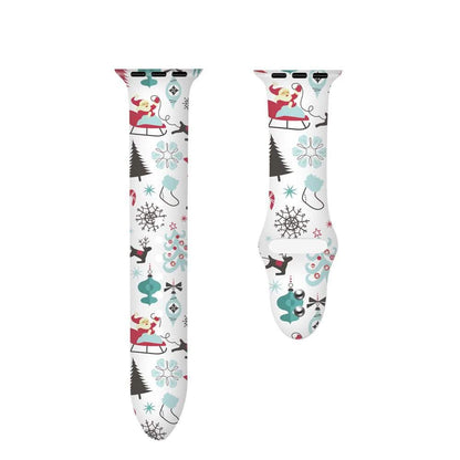 Christmas Silicone Apple Watch Bands - Assorted Styles
