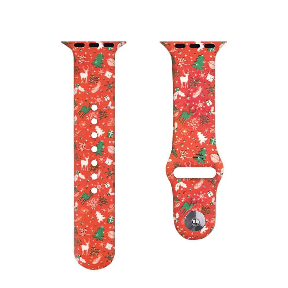 Christmas Silicone Apple Watch Bands - Assorted Styles