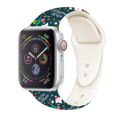 Christmas Silicone Apple Watch Bands - Assorted Styles