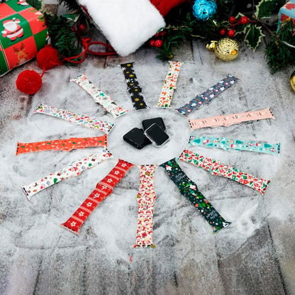 Christmas Silicone Apple Watch Bands - Assorted Styles