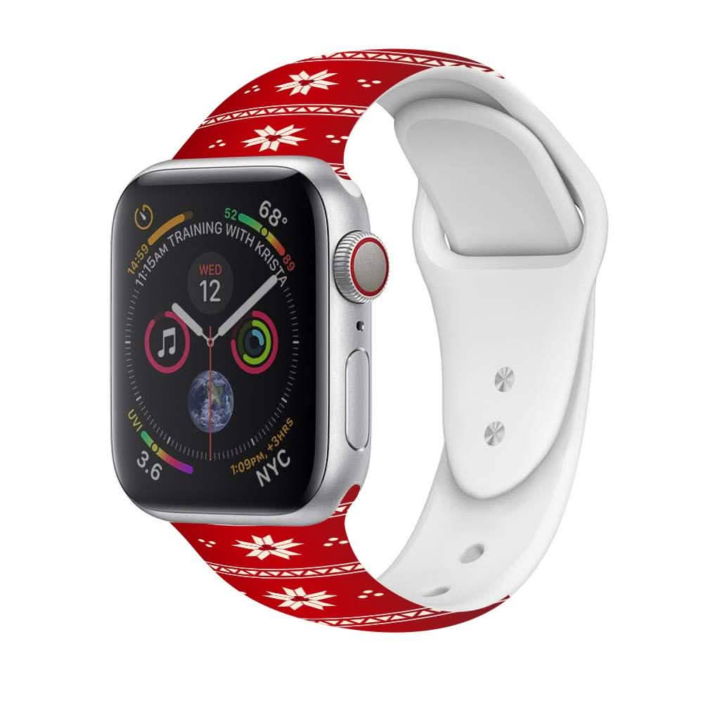 Christmas Silicone Apple Watch Bands - Assorted Styles