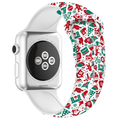 Christmas Silicone Apple Watch Bands - Assorted Styles
