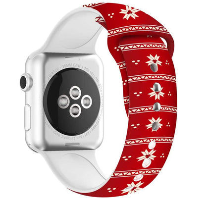 Christmas Silicone Apple Watch Bands - Assorted Styles