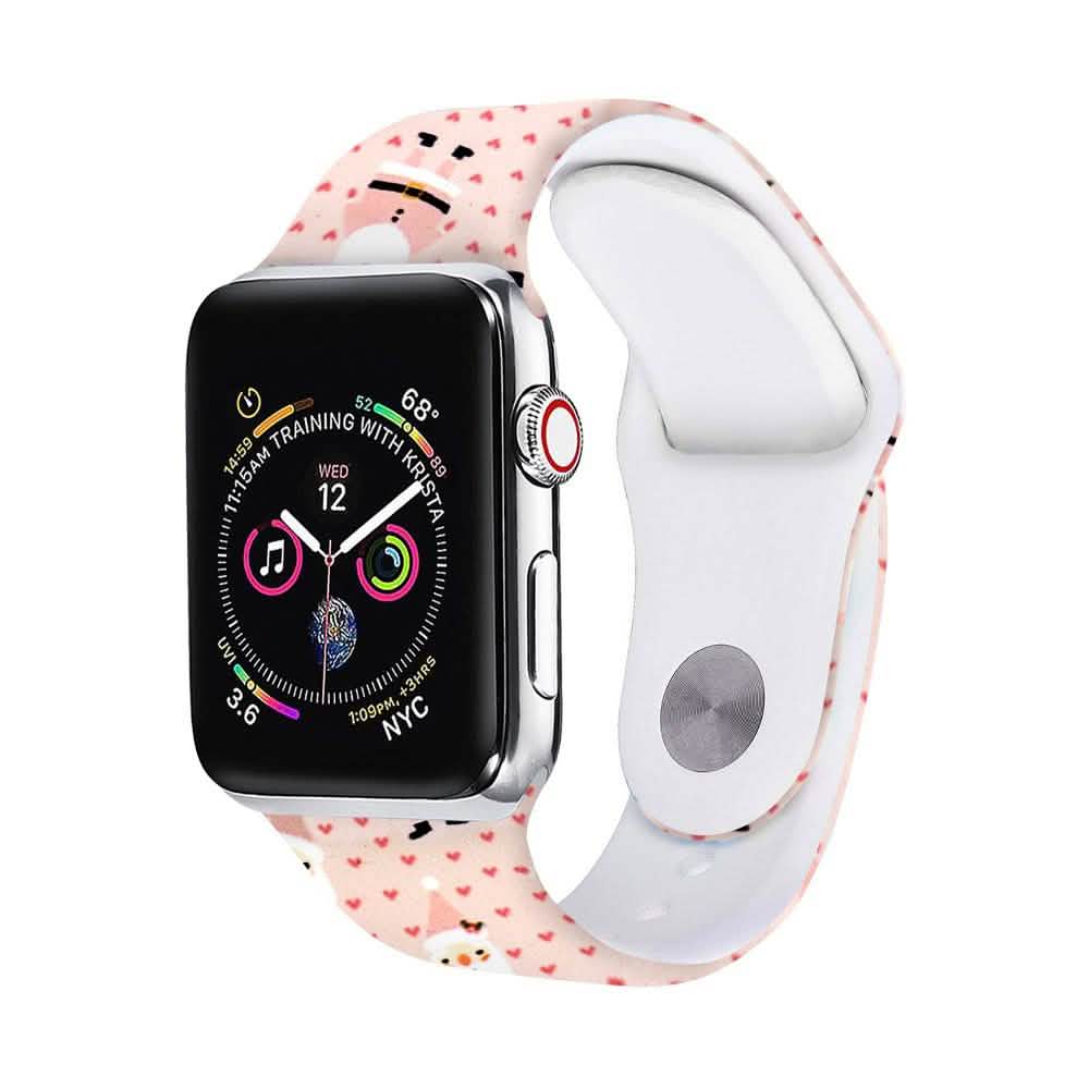 Christmas Silicone Apple Watch Bands - Assorted Styles