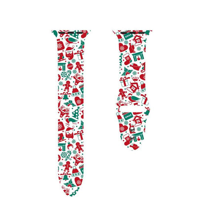 Christmas Silicone Apple Watch Bands - Assorted Styles