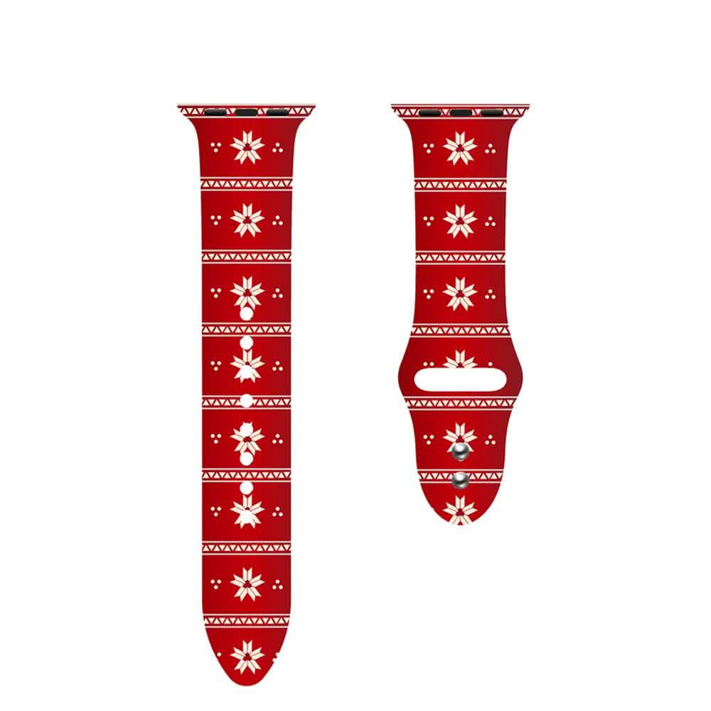 Christmas Silicone Apple Watch Bands - Assorted Styles