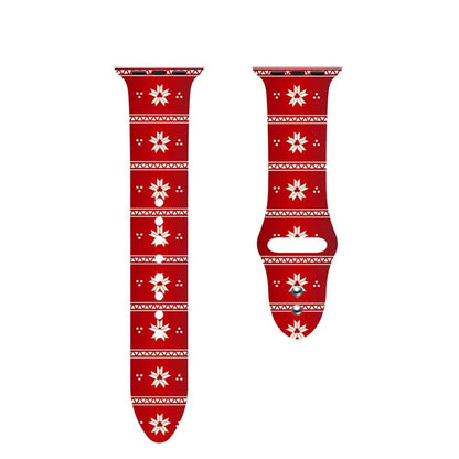 Christmas Silicone Apple Watch Bands - Assorted Styles