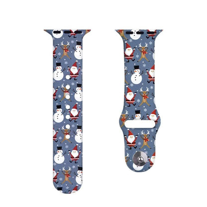 Christmas Silicone Apple Watch Bands - Assorted Styles