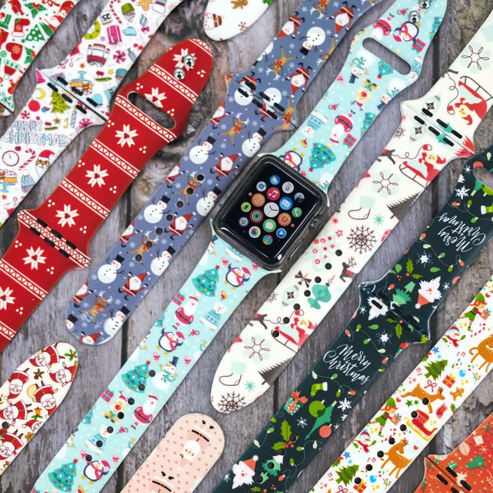 Christmas Silicone Apple Watch Bands