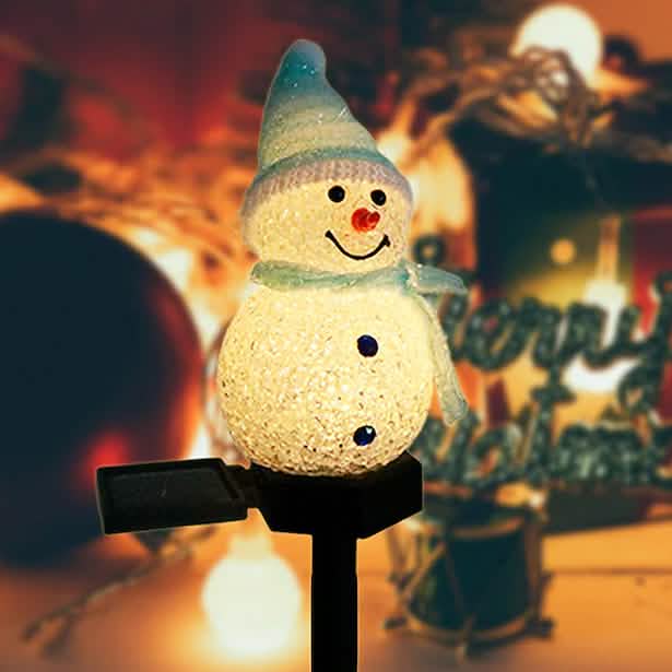 Christmas Snowman Light Solar