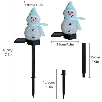 Christmas Snowman Light Solar