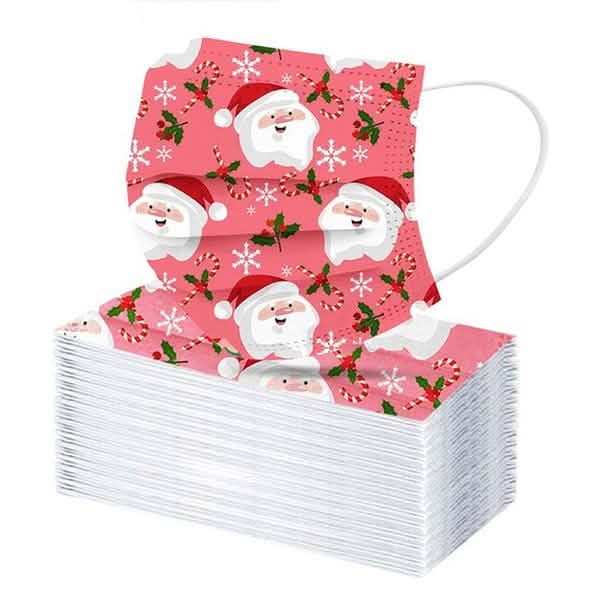 Christmas Special Mask Disposable Dustproof and Breathable Three-layer Protective Cover