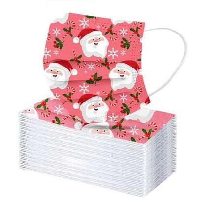 Christmas Special Mask Disposable Dustproof and Breathable Three-layer Protective Cover