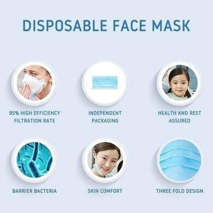 Christmas Special Mask Disposable Dustproof and Breathable Three-layer Protective Cover