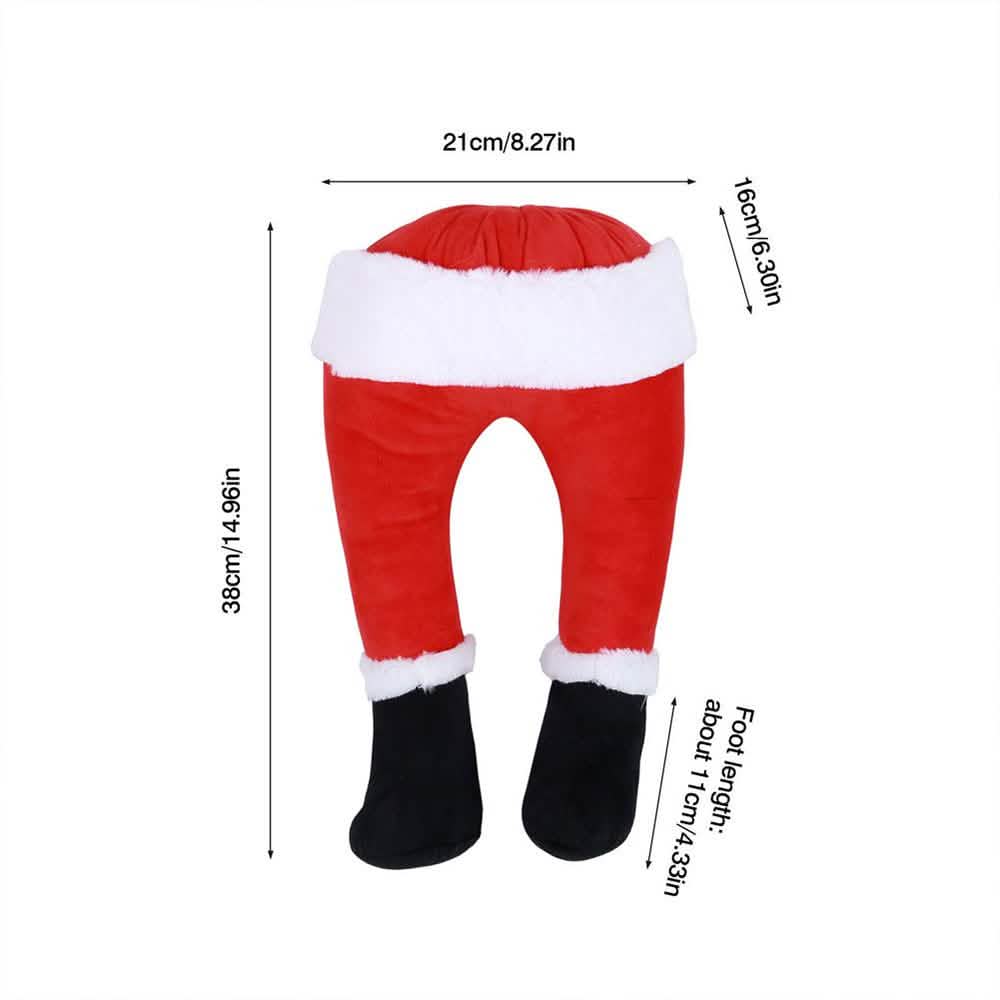 Christmas Tree Kicking Santa Legs