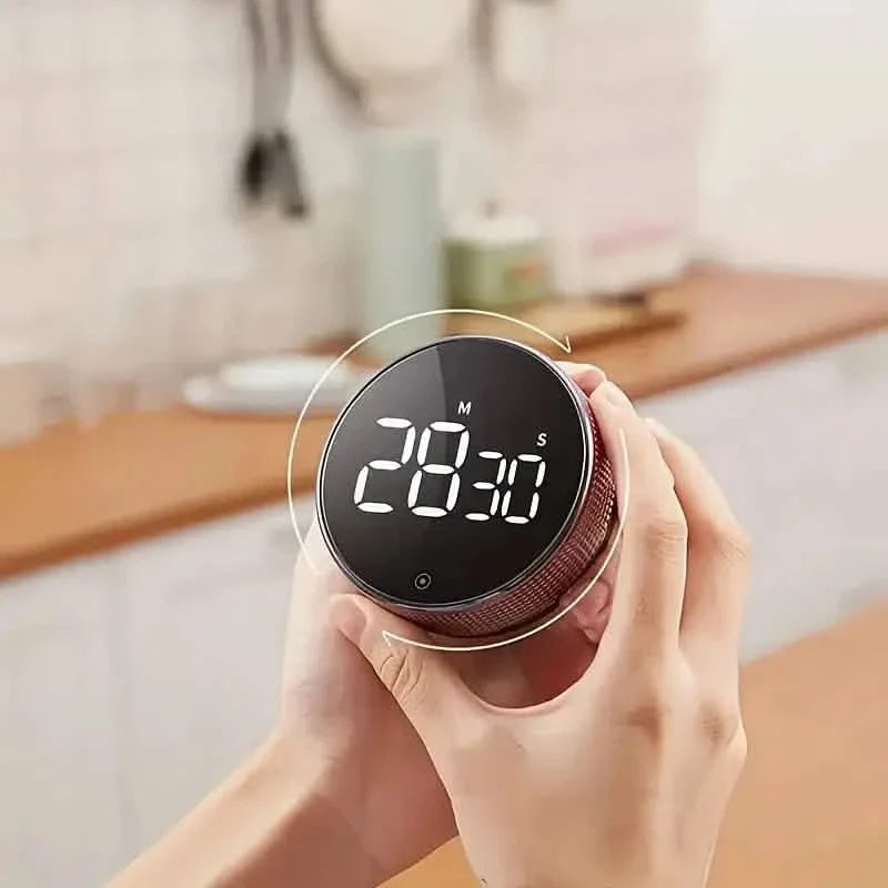 Circular Kitchen Timer - Battery Powered, ABS Material, ≤36V Operating Voltage, 0.01 Accuracy, No Laser Function