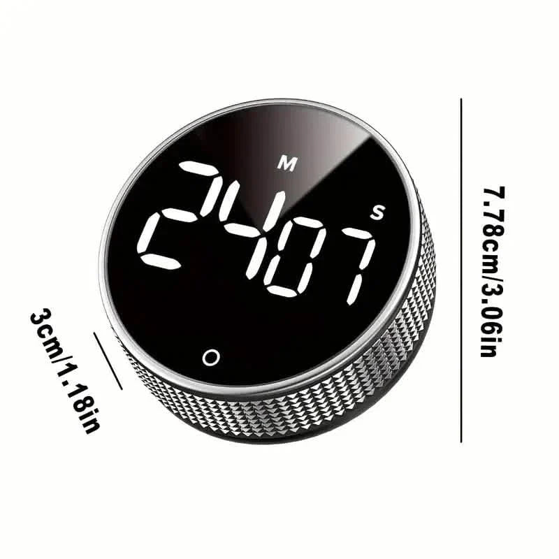 Circular Kitchen Timer - Battery Powered, ABS Material, ≤36V Operating Voltage, 0.01 Accuracy, No Laser Function