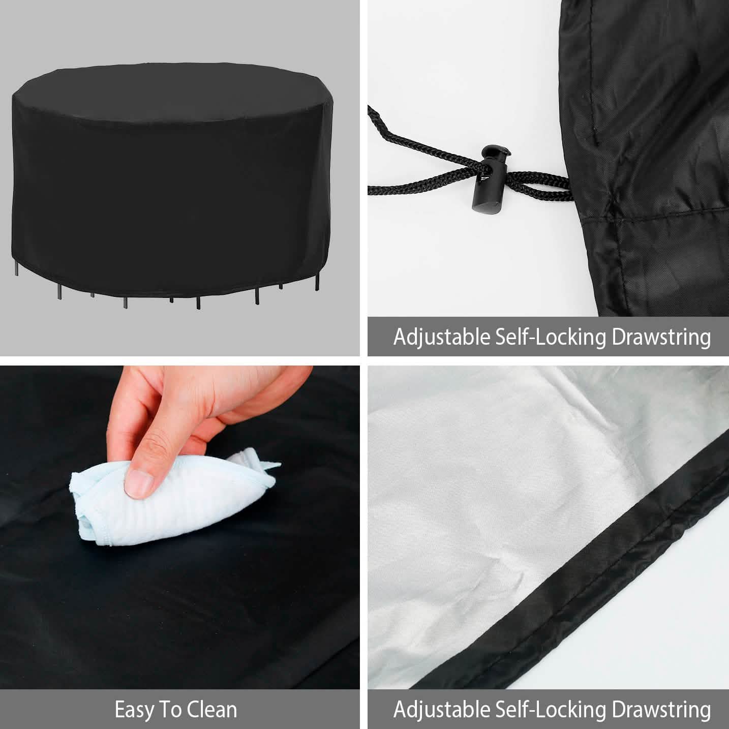 Circular Table Cover Outdoor Furniture Protector