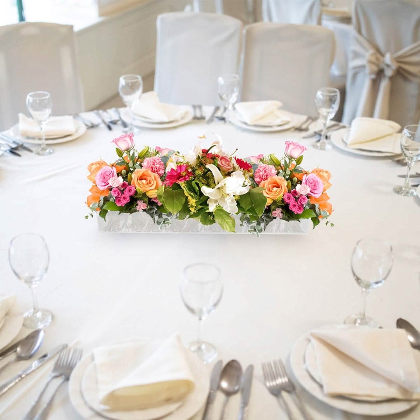 Clear Acrylic Flower Vase for Table Decoration Modern Flower Holder