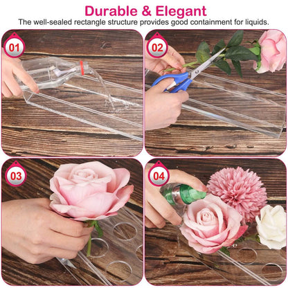 Clear Acrylic Flower Vase for Table Decoration Modern Flower Holder