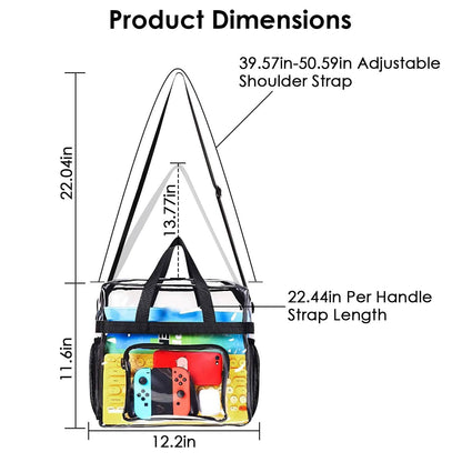 Clear Transparent Shoulder Bag Stadium Approved