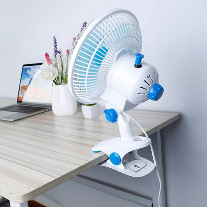 Clip-On 2 Speeds Quiet Clamp Fan