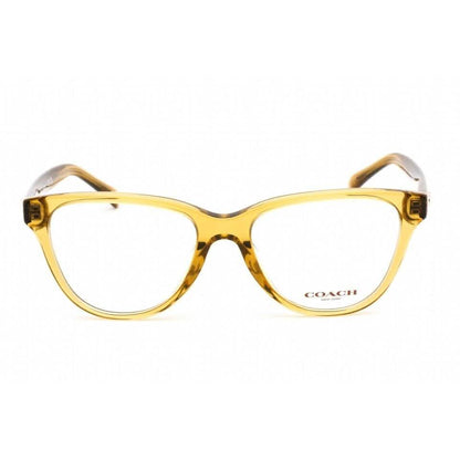 Coach Women's Eyeglasses Transparent Honey Plastic Cat Eye Frame 0HC6202U 5715 (Refurbished)