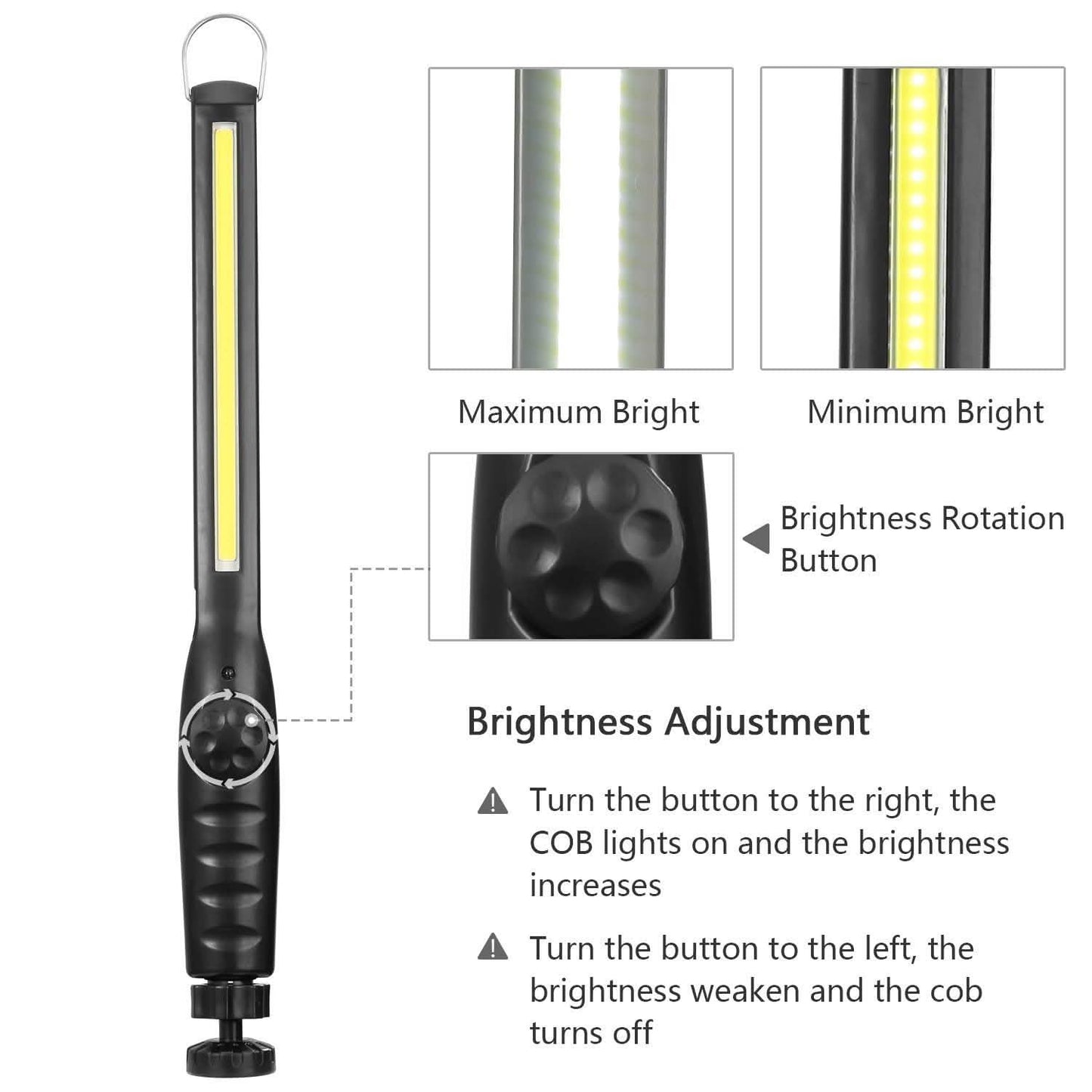 COB Work Light IPX4 Handheld Emergency LED Lamp