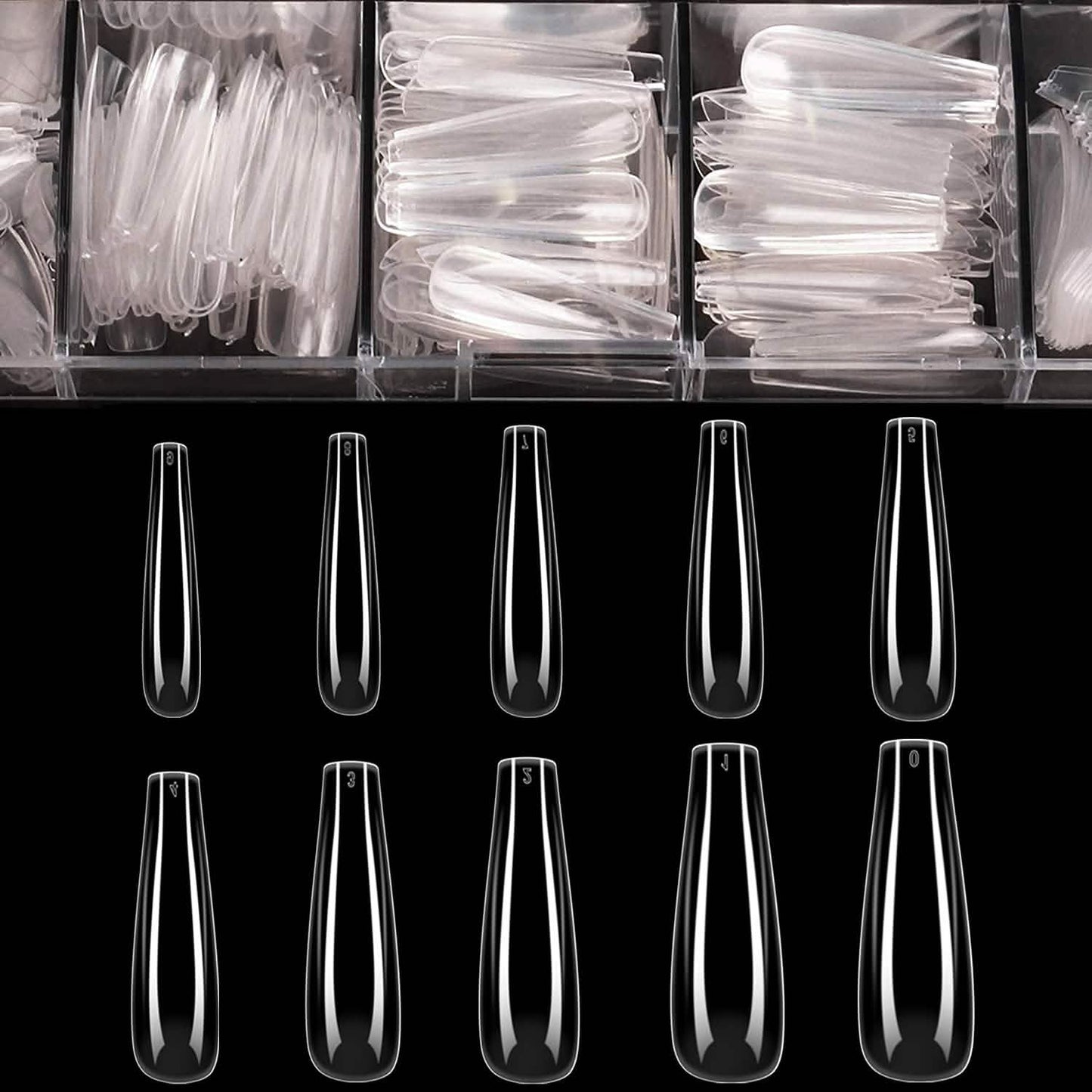 Coffin Long Fake Nails