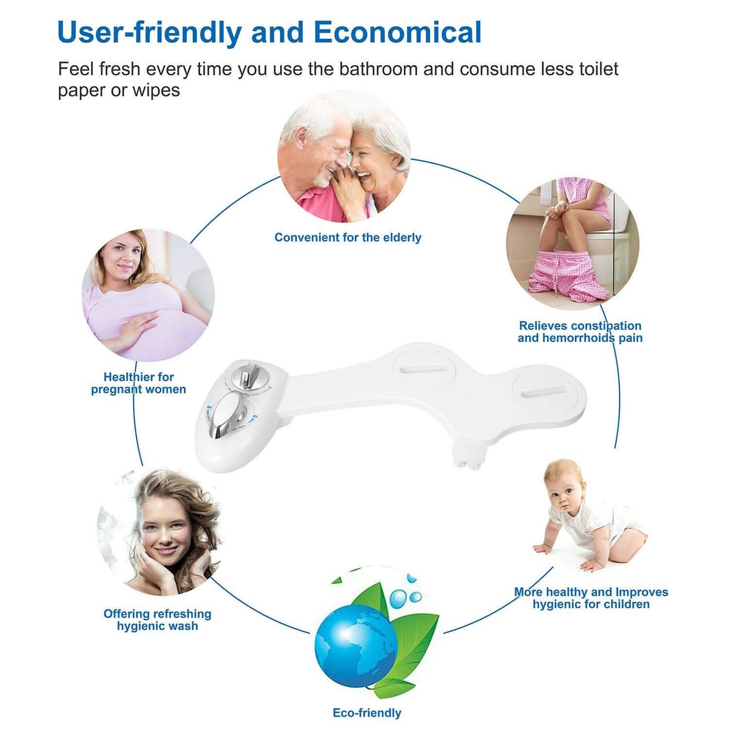 Cold Water Spray Bidet Self-Cleaning