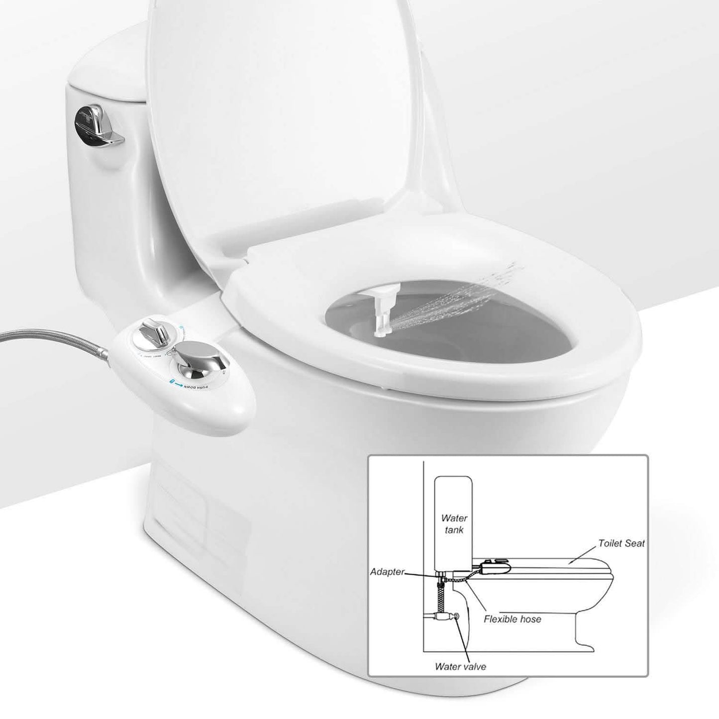 Cold Water Spray Bidet Self-Cleaning