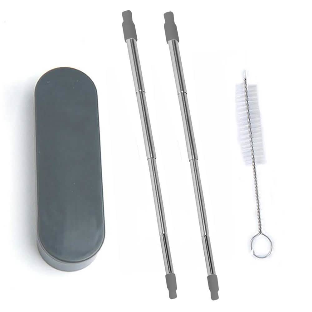 Collapsable Telescopic Reusable Drinkable Straw