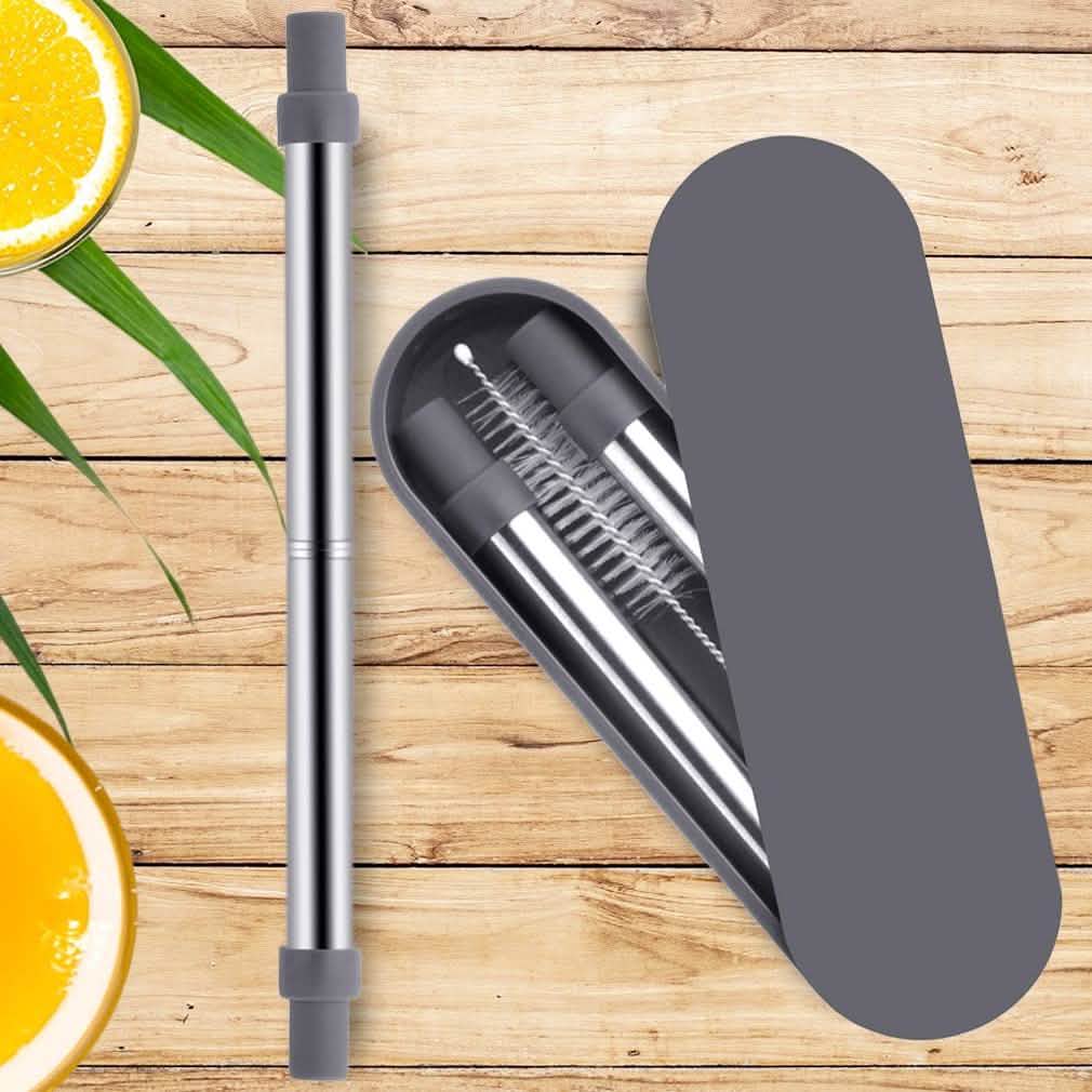 Collapsable Telescopic Reusable Drinkable Straw