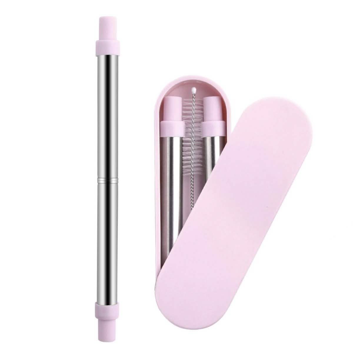 Collapsable Telescopic Reusable Drinkable Straw