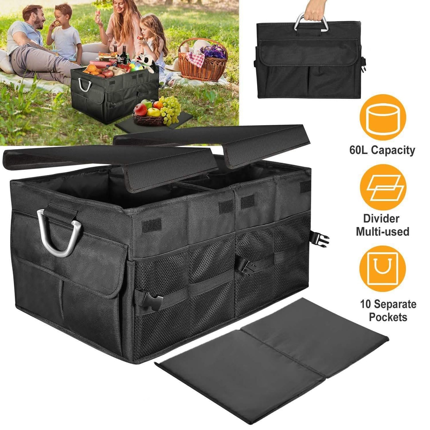 Collapsible Car Trunk Organizer