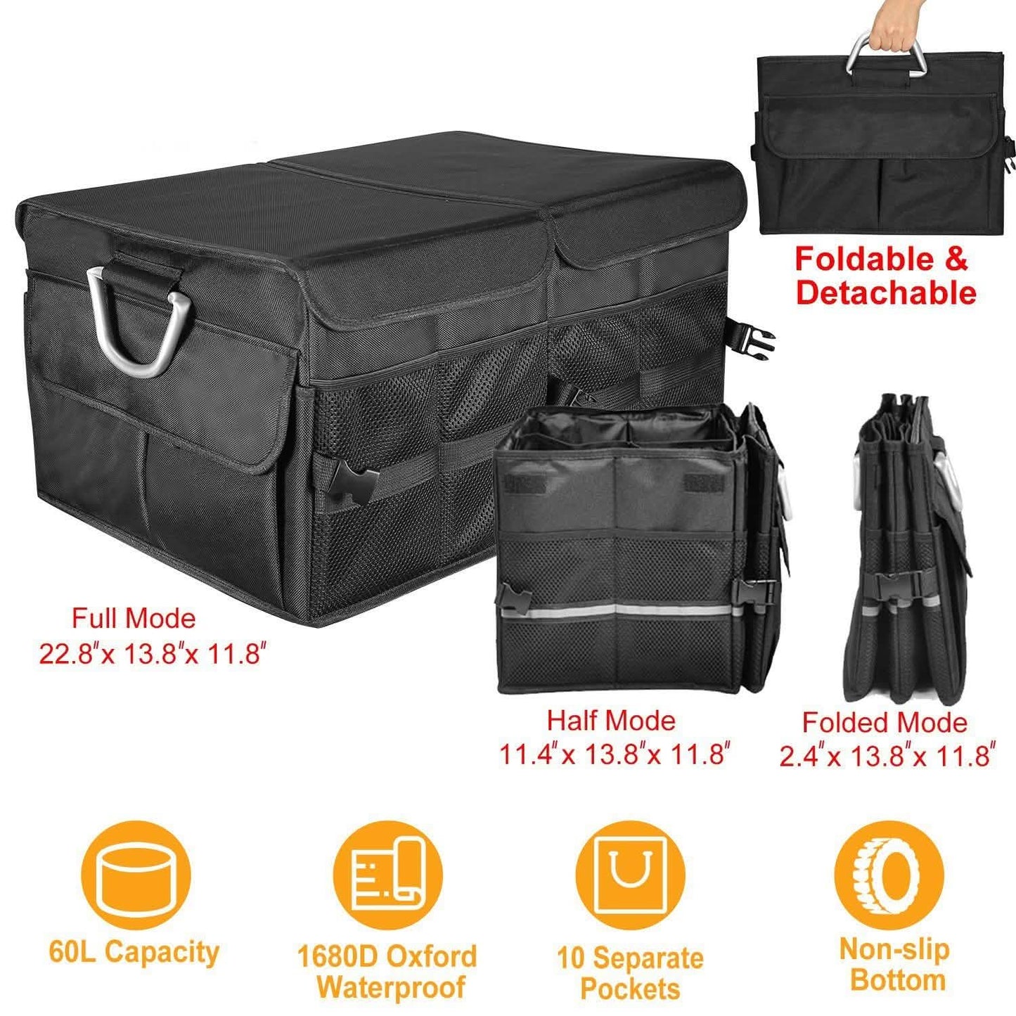 Collapsible Car Trunk Organizer
