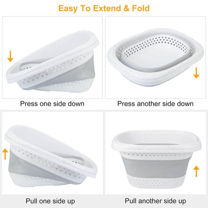 Collapsible Laundry Basket with Comfort Handle