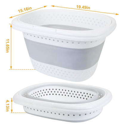 Collapsible Laundry Basket with Comfort Handle