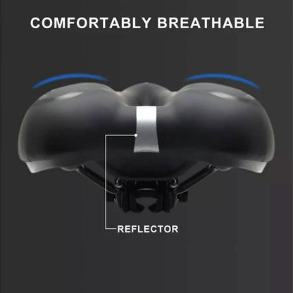 Comfortable Bike Seat - Bicycle Saddle Padded Waterproof