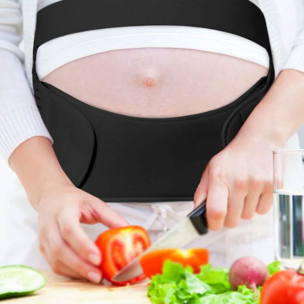 Comfortable Elastic Maternity Support Black Band