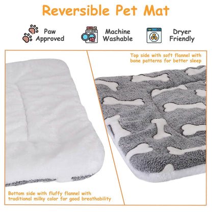 Comfortable Flannel Dog Bed Mat