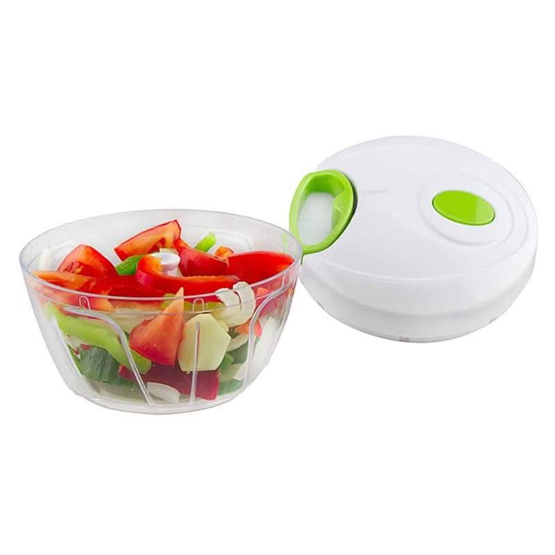 Compact & Powerful Hand Held Vegetable and Fruit Chopper and Slicer