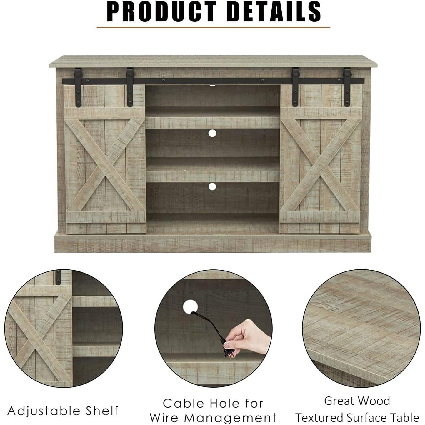Console Table TV Cabinet with Locker