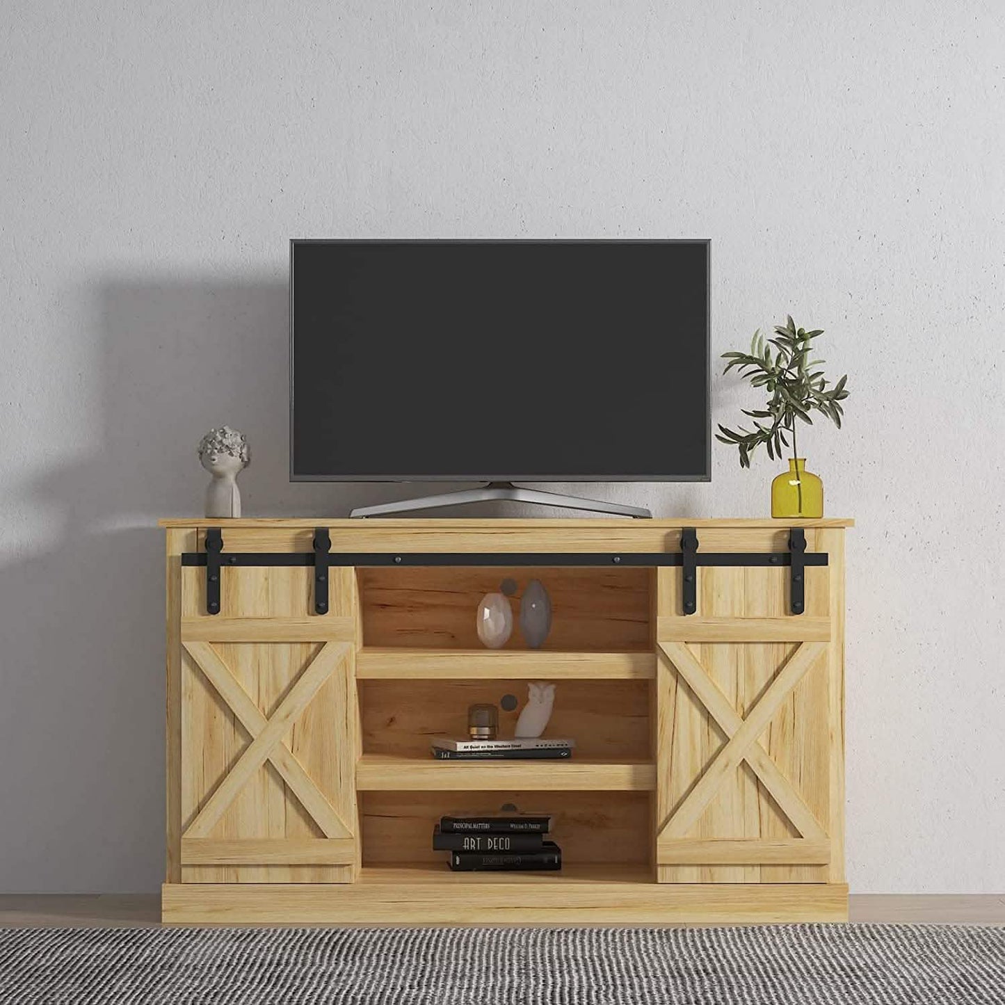 Console Table TV Cabinet with Locker