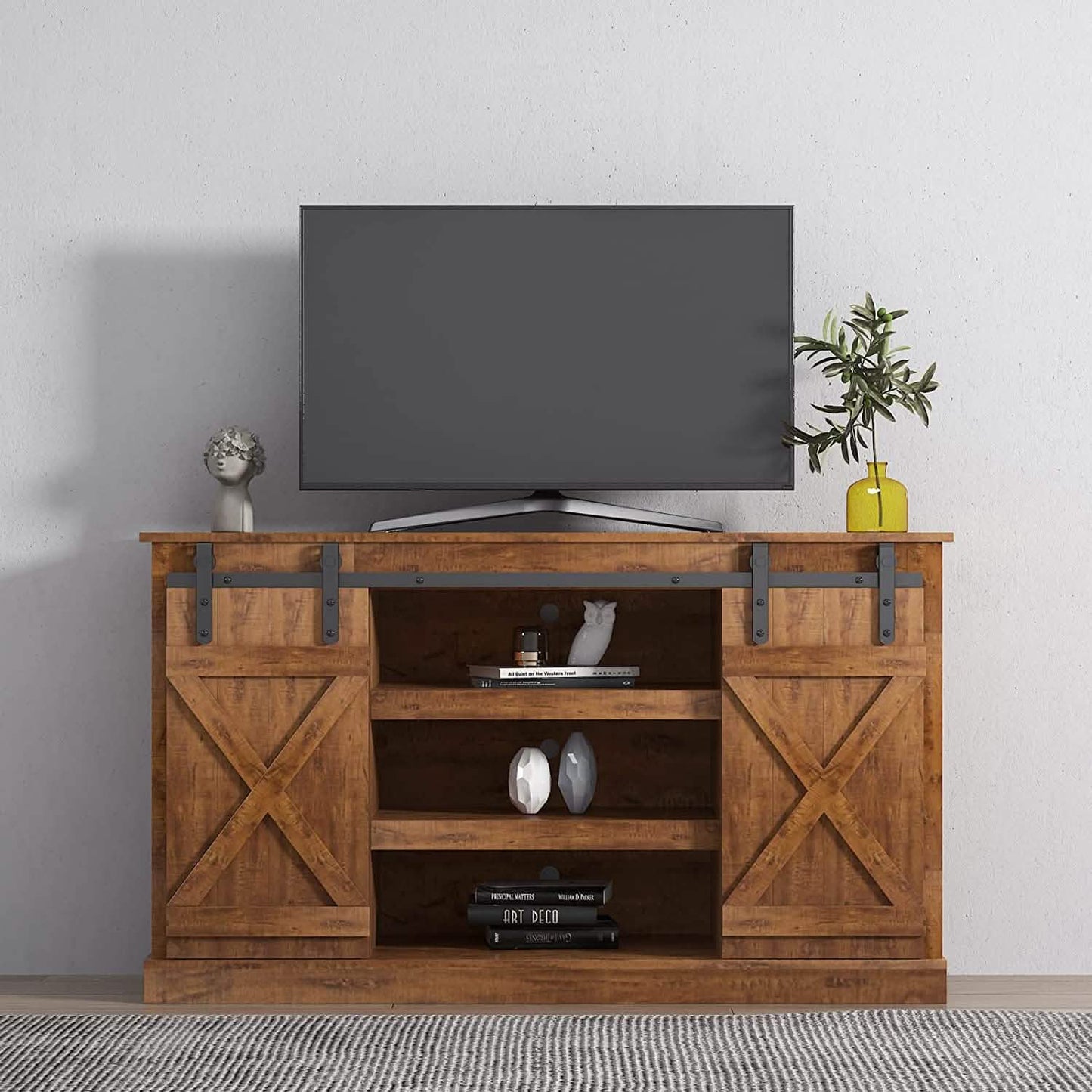Console Table TV Cabinet with Locker