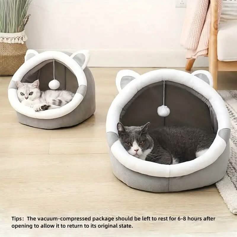 Contemporary Polyester Fiber Cat Bed