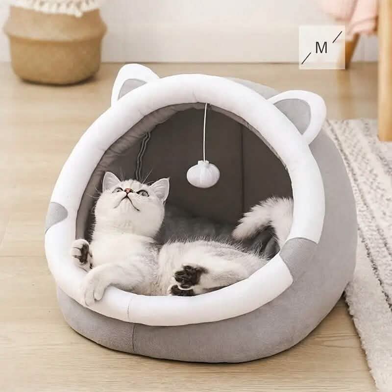 Contemporary Polyester Fiber Cat Bed