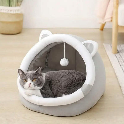Contemporary Polyester Fiber Cat Bed