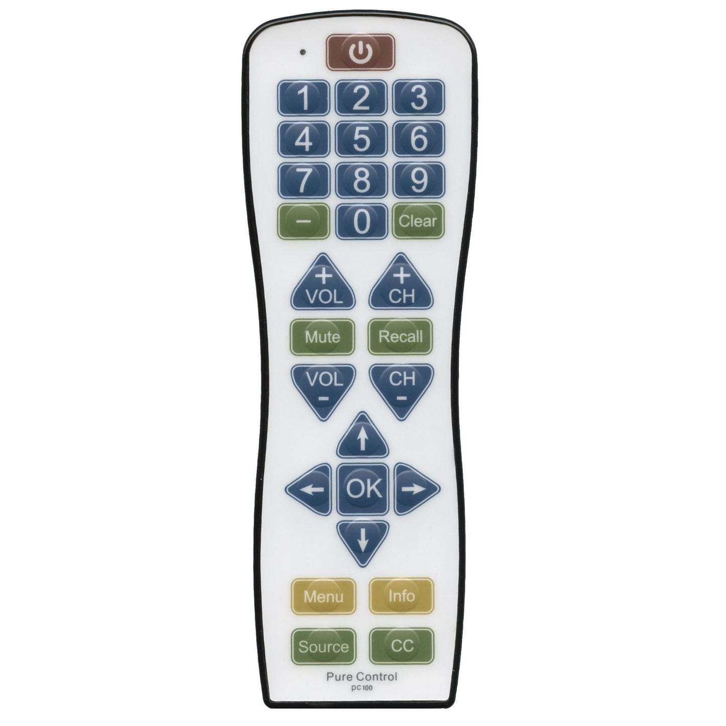 Substitute for RCA 38W766 Antimicrobial 1-Device Universal Remote Control [RR1003]